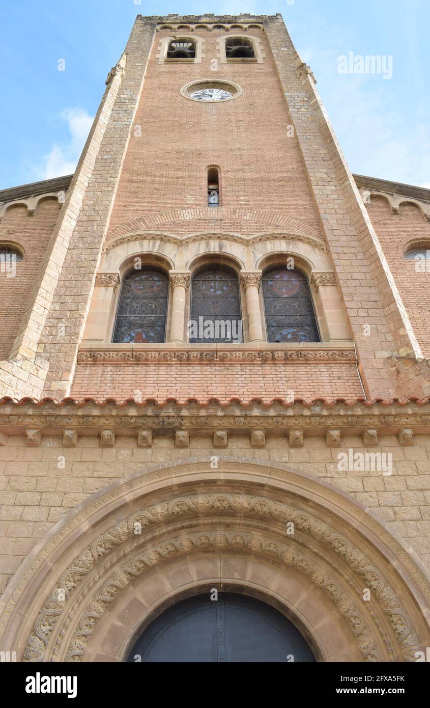 Christ the King Parish, Sant Andreu Barcelona Spain Stock Photo