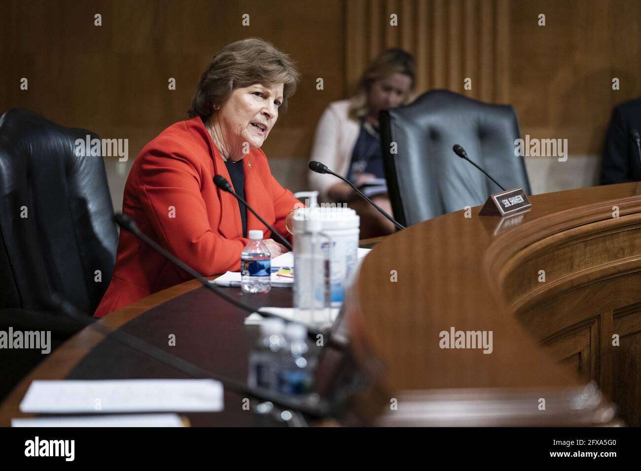 Washington United States 26th May 21 Senator Jeanne Shaheen D Nh Speaks During A Senate Appropriations Labor Health And Human Services Subcommittee Hearing Looking Into The Budget Estimates For National Institute Of Health
