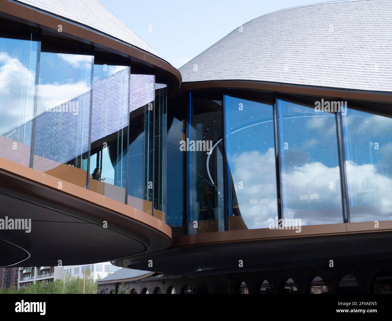 KIngs Cross London, Samsung KX building Coal Drops Yard, concept store Stock Photo