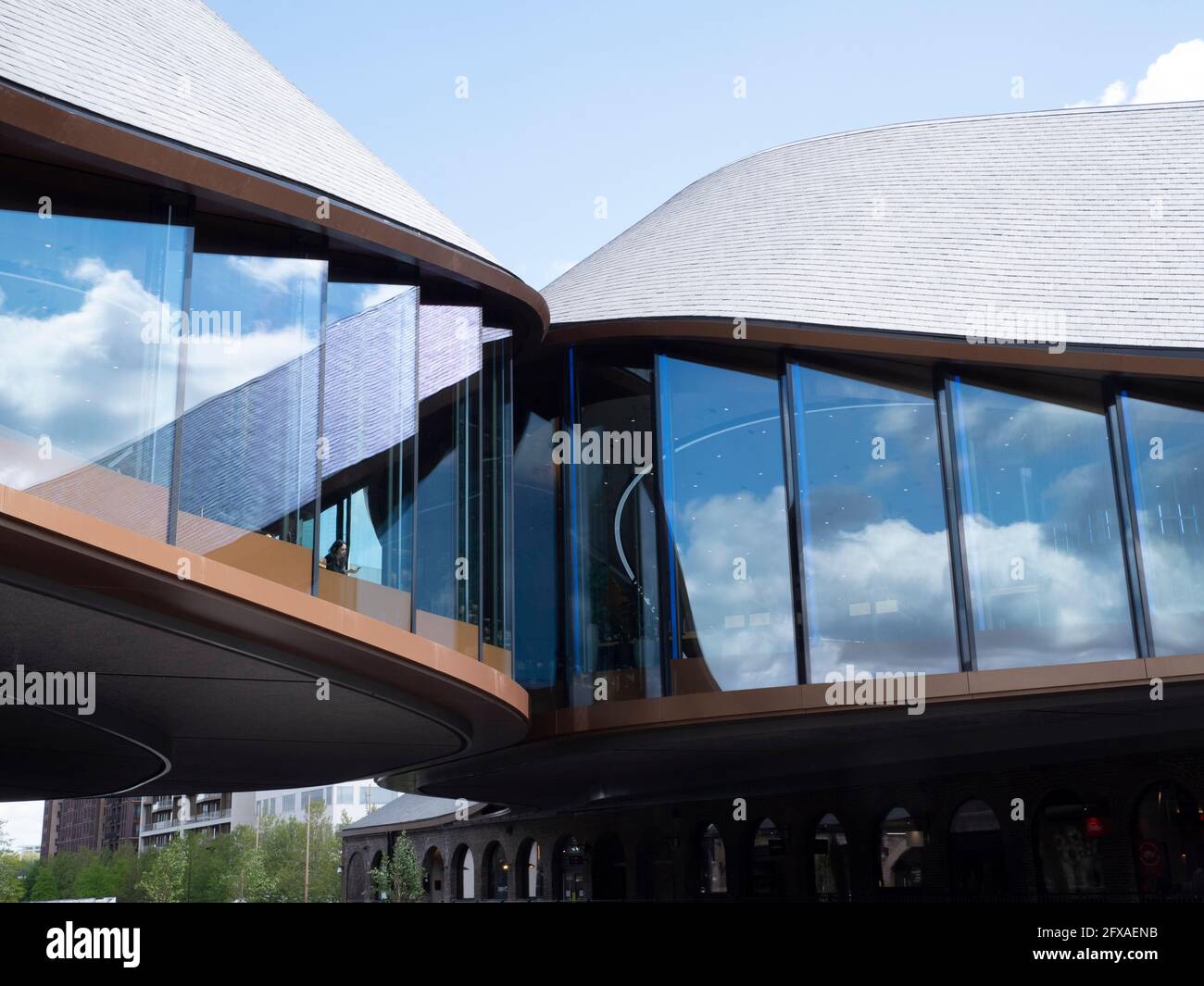 KIngs Cross London, Samsung KX building Coal Drops Yard, concept store Stock Photo