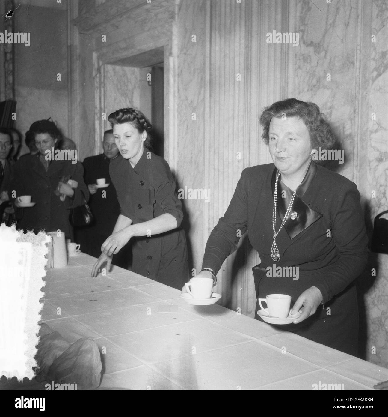 Christmas party Royal Palace Amsterdam, December 22, 1951, CHRISTFEST, Royal Palaces, The Netherlands, 20th century press agency photo, news to remember, documentary, historic photography 1945-1990, visual stories, human history of the Twentieth Century, capturing moments in time Stock Photo