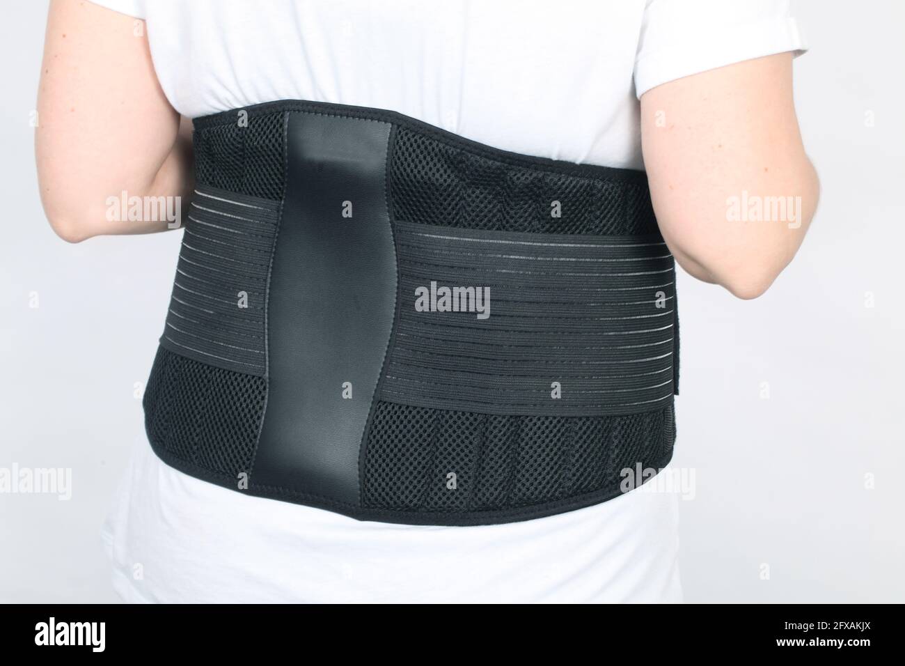 Closeup shot of an orthopedic lumbar support corset, posture corrector for  back Stock Photo - Alamy