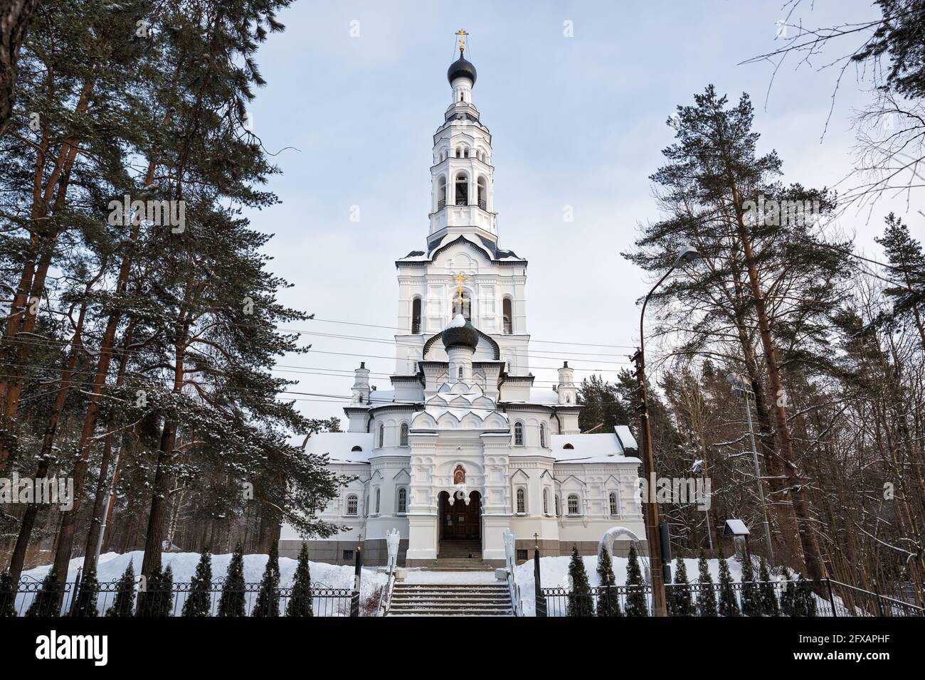 Church of Our Lady of Kazan in Zelenogorsk, St. Petersburg, Russia Stock Photo