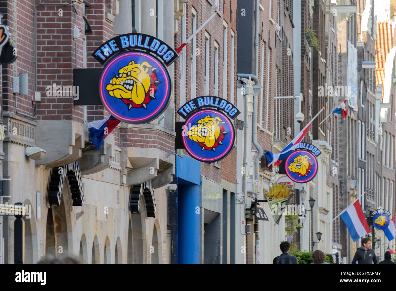 Amsterdam bulldog coffee shop amsterdam hi-res stock photography