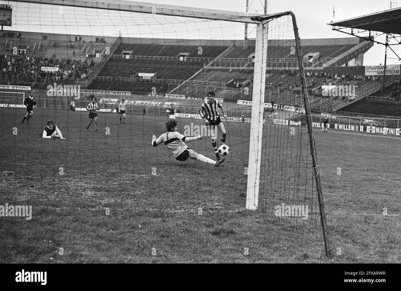 KNVB cup semi-final Sparta vs NAC 1-2, April 4, 1973, sports, soccer, The  Netherlands, 20th century press agency photo, news to remember,  documentary, historic photography 1945-1990, visual stories, human history  of the