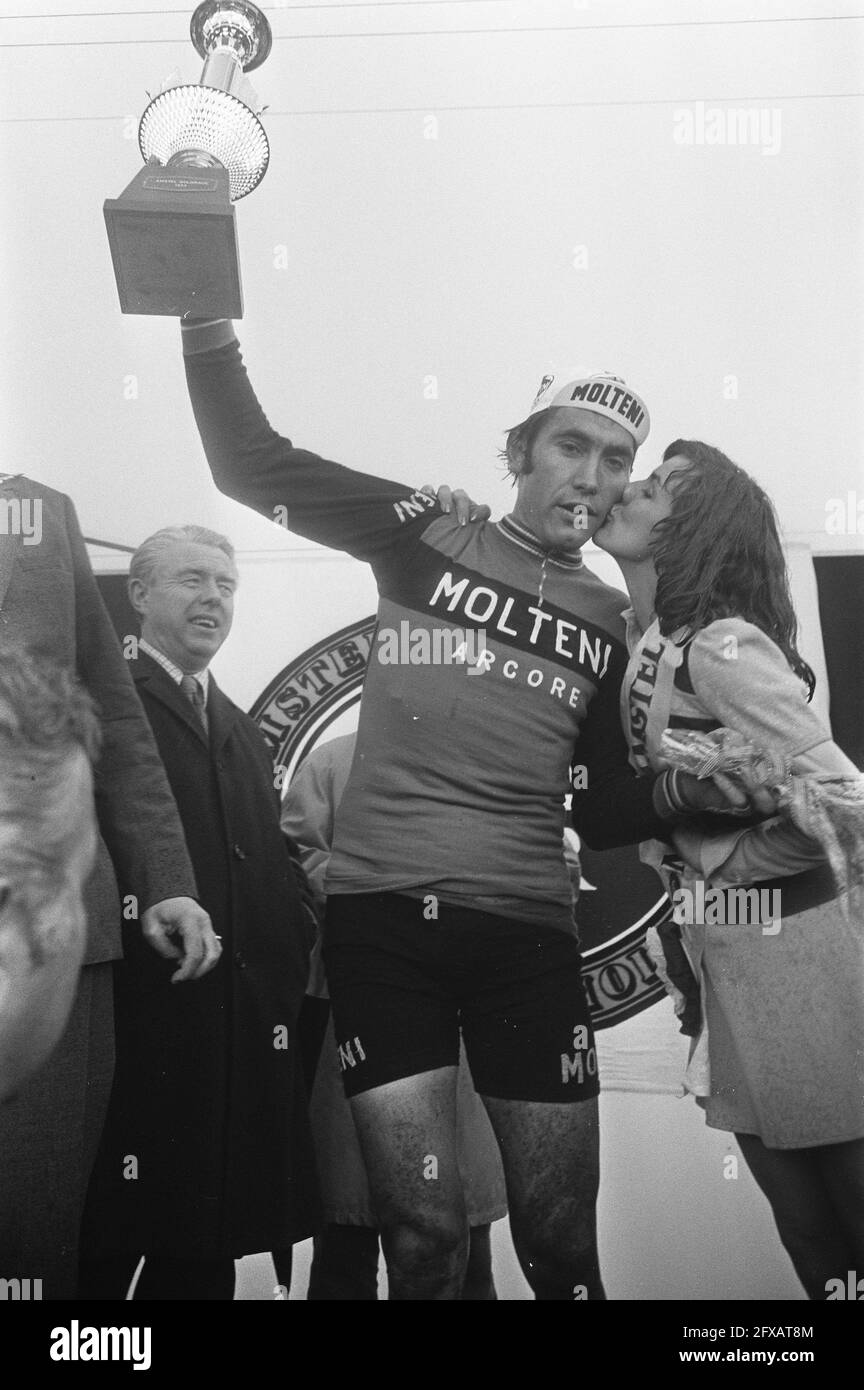 Eddy Merckx, Amstel Gold Race 1973 (2), The Netherlands, 20th century press agency photo, news to remember, documentary, historic photography 1945-1990, visual stories, human history of the Twentieth Century, capturing moments in time Stock Photo