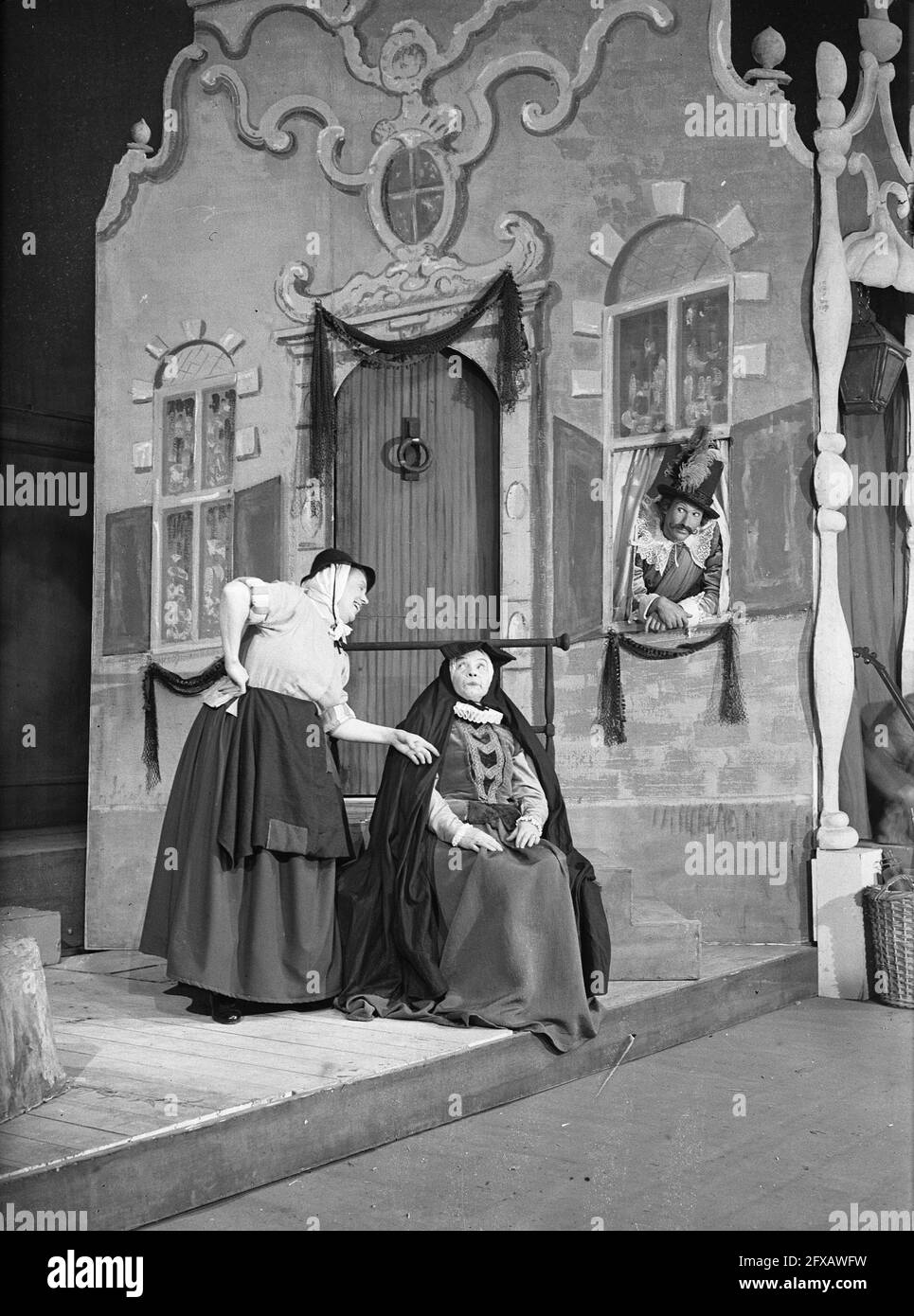 Warenar performance, May 19, 1947, theater, drama, The Netherlands, 20th century press agency photo, news to remember, documentary, historic photography 1945-1990, visual stories, human history of the Twentieth Century, capturing moments in time Stock Photo