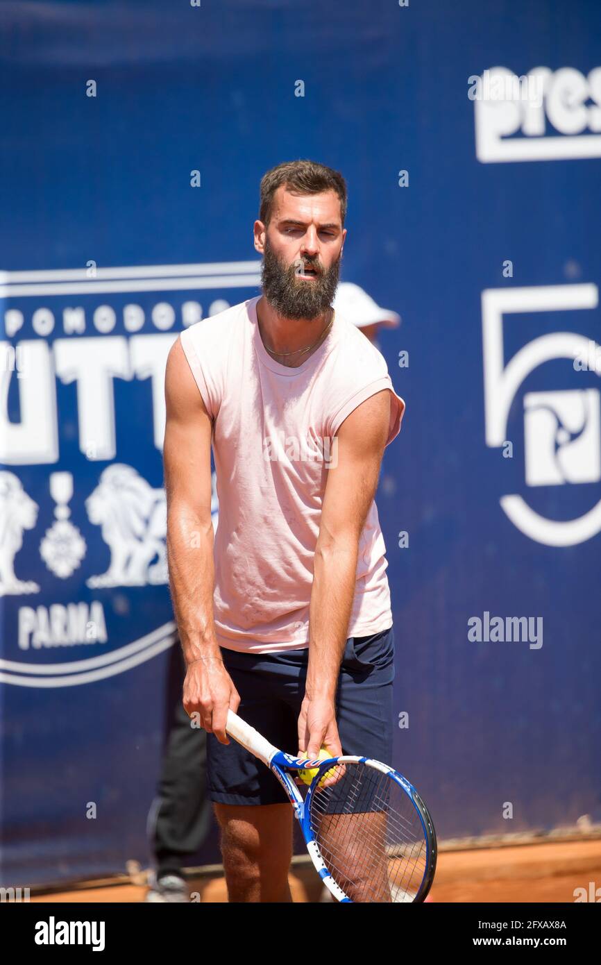 Parma, Italy. 26th May, 2021. Benoit PAIRE of the France during ATP 250  Emilia-Romagna Open 2021, Tennis Internationals in Parma, Italy, May 26  2021 Credit: Independent Photo Agency/Alamy Live News Stock Photo - Alamy