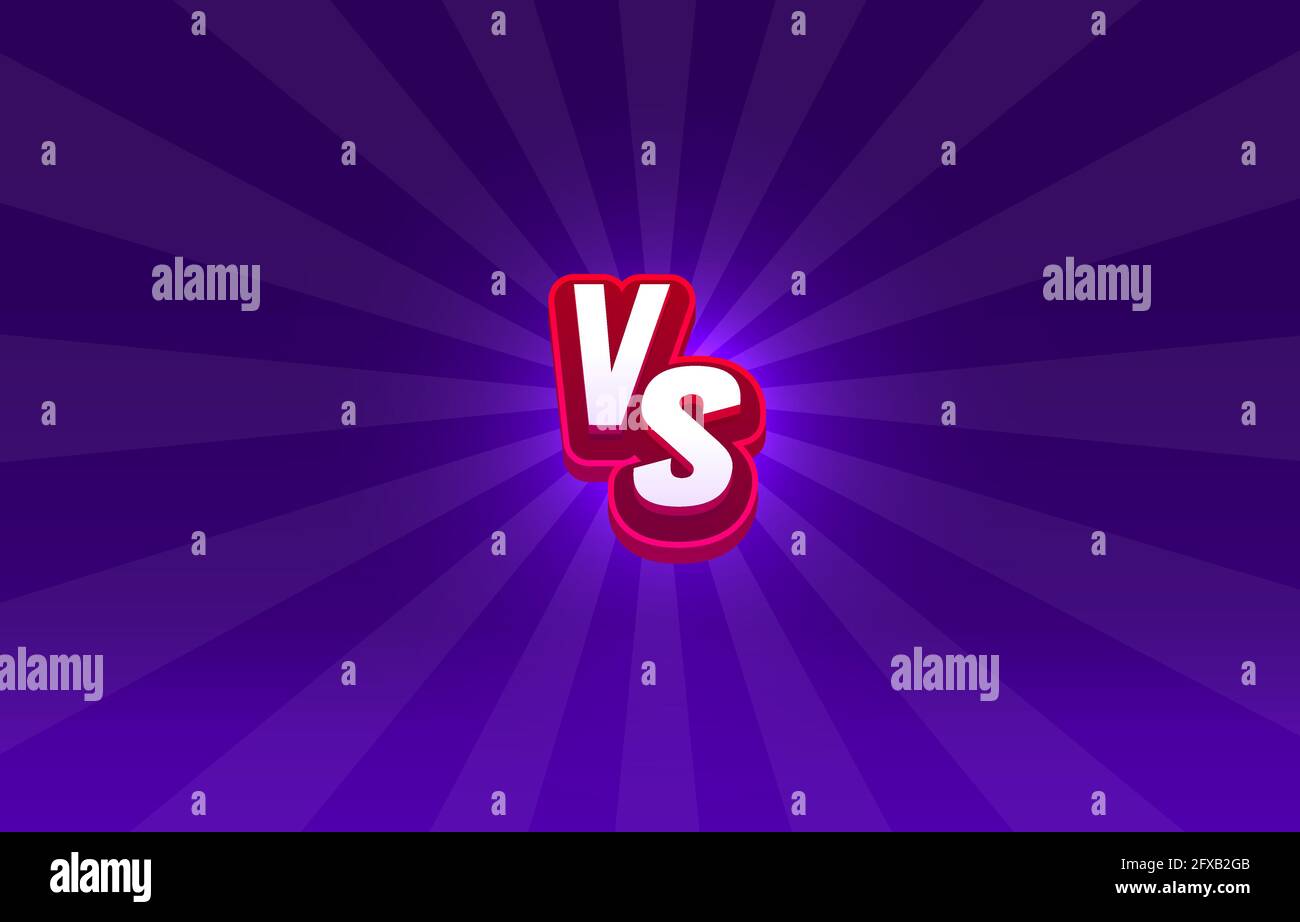 Versus game cover, banner sport vs, team concept. Vector illustration