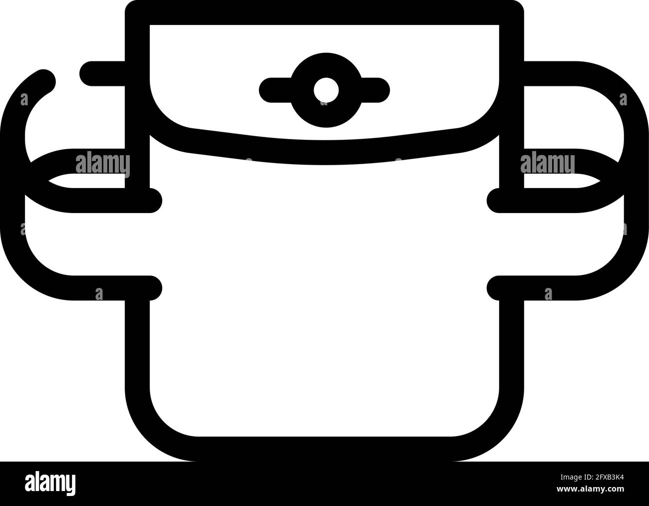 elastic pocket line icon vector illustration Stock Vector Image & Art ...