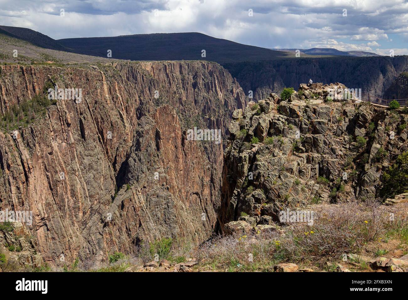 Black Canyon of the Gunnison National Park is an American national park located in western Colorado and managed by the National Park Service. Stock Photo