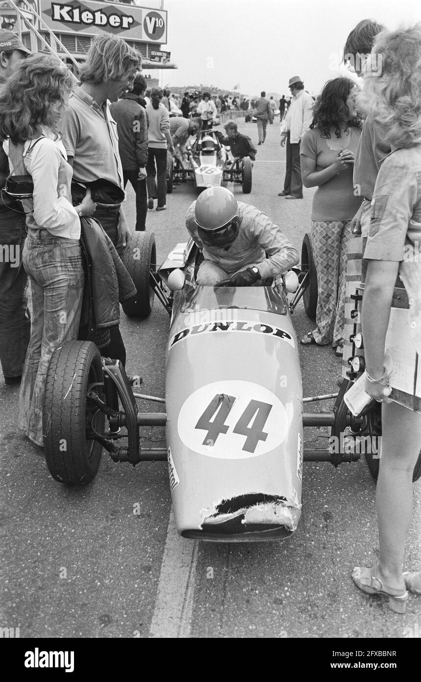 International Formula Vee car races, Zandvoort, August 8, 1971, AUTORACES, The Netherlands, 20th century press agency photo, news to remember, documentary, historic photography 1945-1990, visual stories, human history of the Twentieth Century, capturing moments in time Stock Photo
