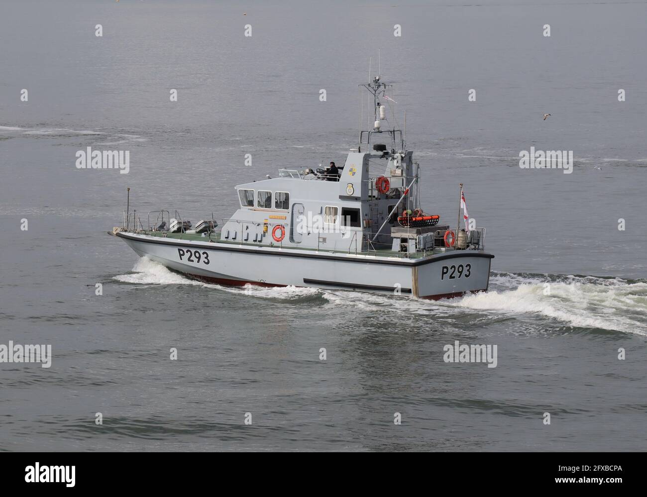 The Royal Navy Archer class fast training boat HMS RANGER (P293) in The Solent Stock Photo