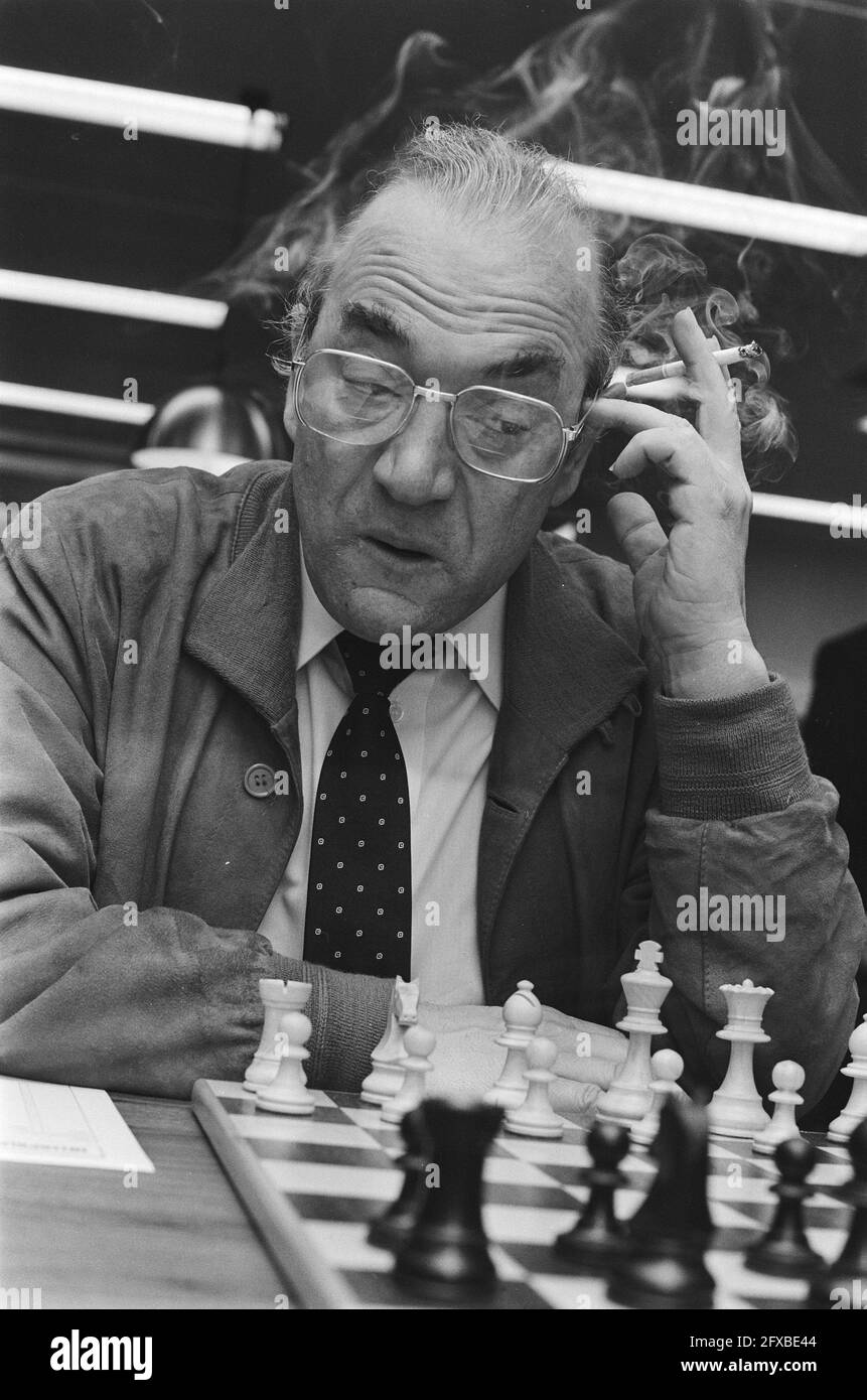 Mr. Boris Spassky, October 12, 1983, portraits, chess, games, The  Netherlands, 20th century press agency photo, news to remember,  documentary, historic photography 1945-1990, visual stories, human history  of the Twentieth Century, capturing