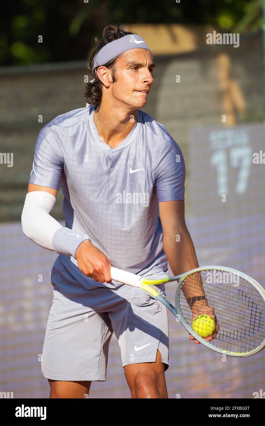 Parma, Italy. 26th May, 2021. Lorenzo MUSETTI of the Italy during ATP 250  Emilia-Romagna Open 2021, Tennis Internationals in Parma, Italy, May 26  2021 Credit: Independent Photo Agency/Alamy Live News Stock Photo - Alamy