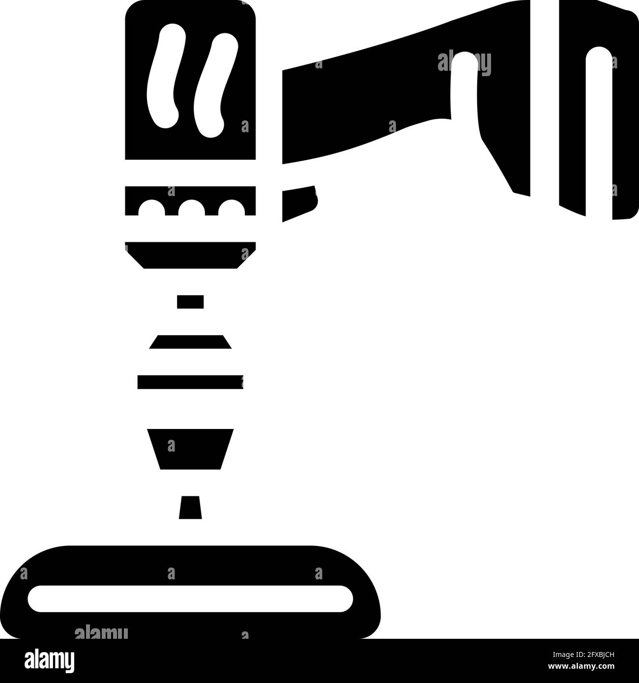 screwdriver attachment for car polishing glyph icon vector illustration