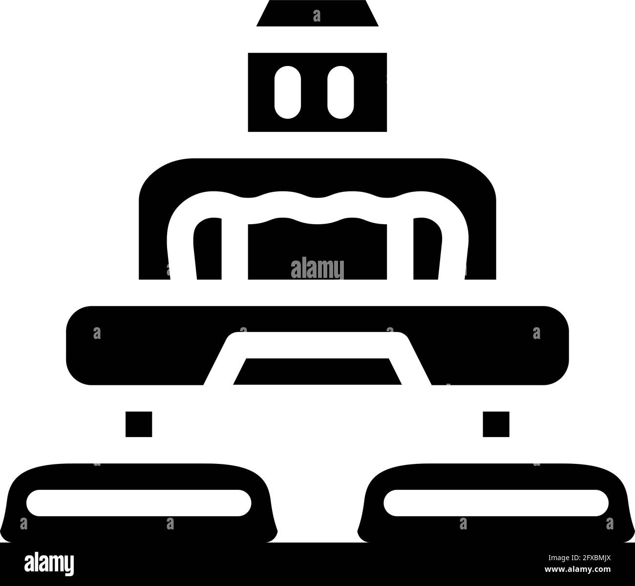 electrical device for car polishing glyph icon vector illustration ...