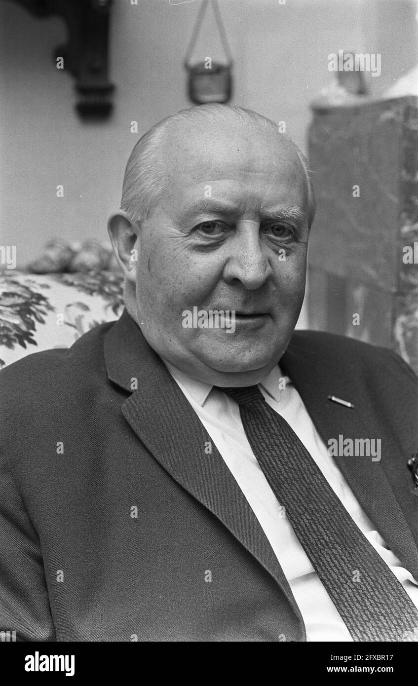 Johan Kaart, header, 16 January 1969, The Netherlands, 20th century press agency photo, news to remember, documentary, historic photography 1945-1990, visual stories, human history of the Twentieth Century, capturing moments in time Stock Photo