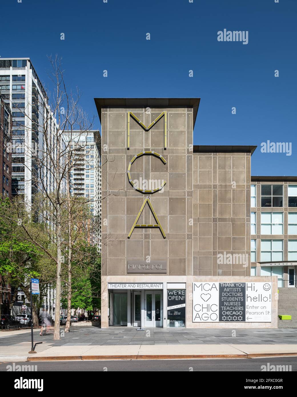 Exterior of the Museum of Contemporary Art in Chicago Stock Photo