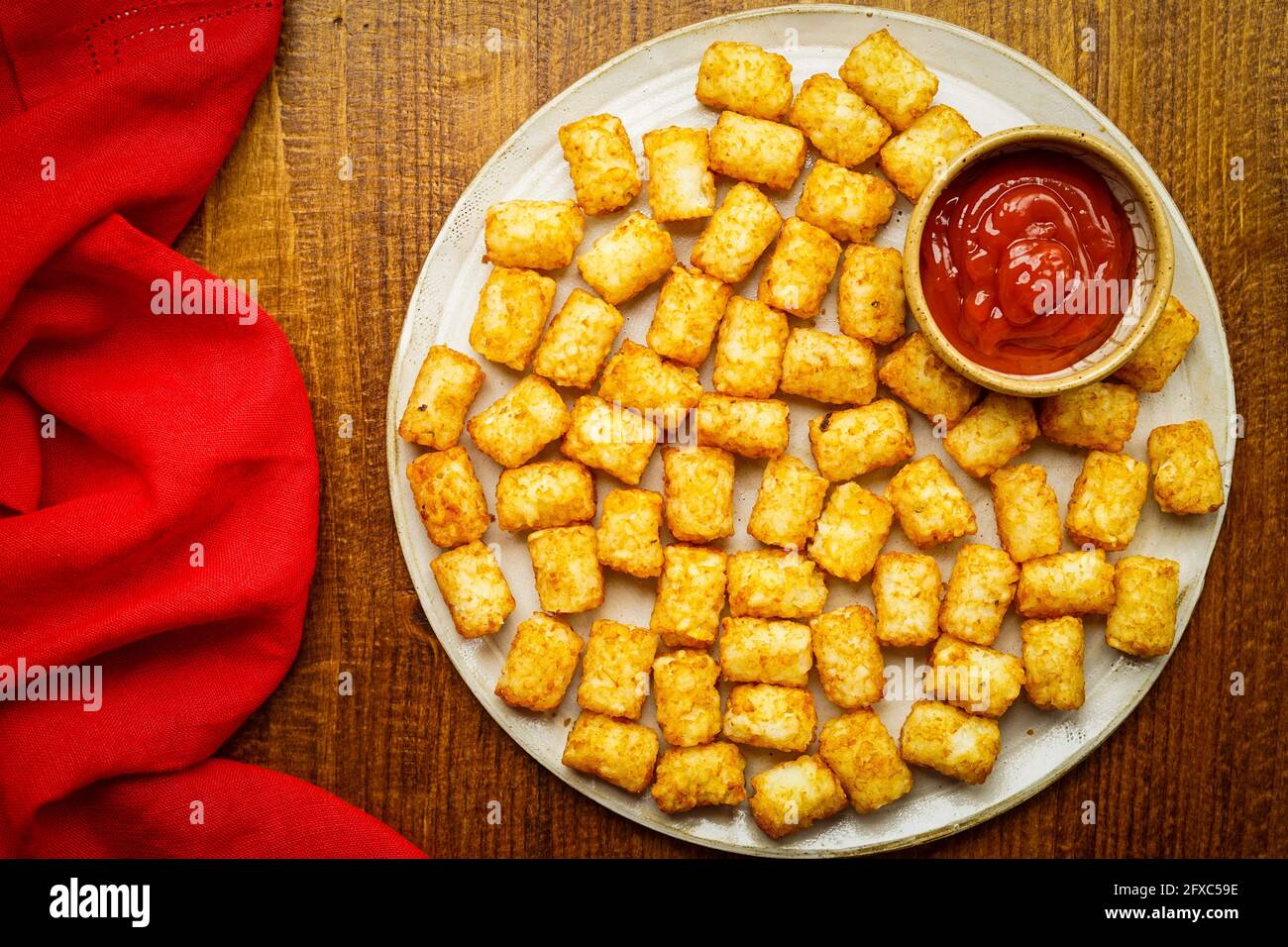 Baked tater tots Stock Photo Alamy