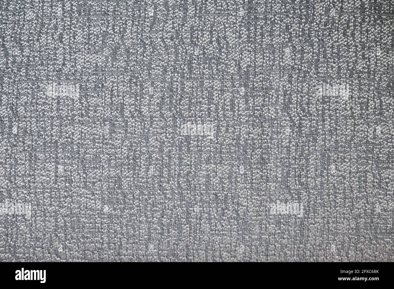 Black and white furniture fabric material, top view. High resolution