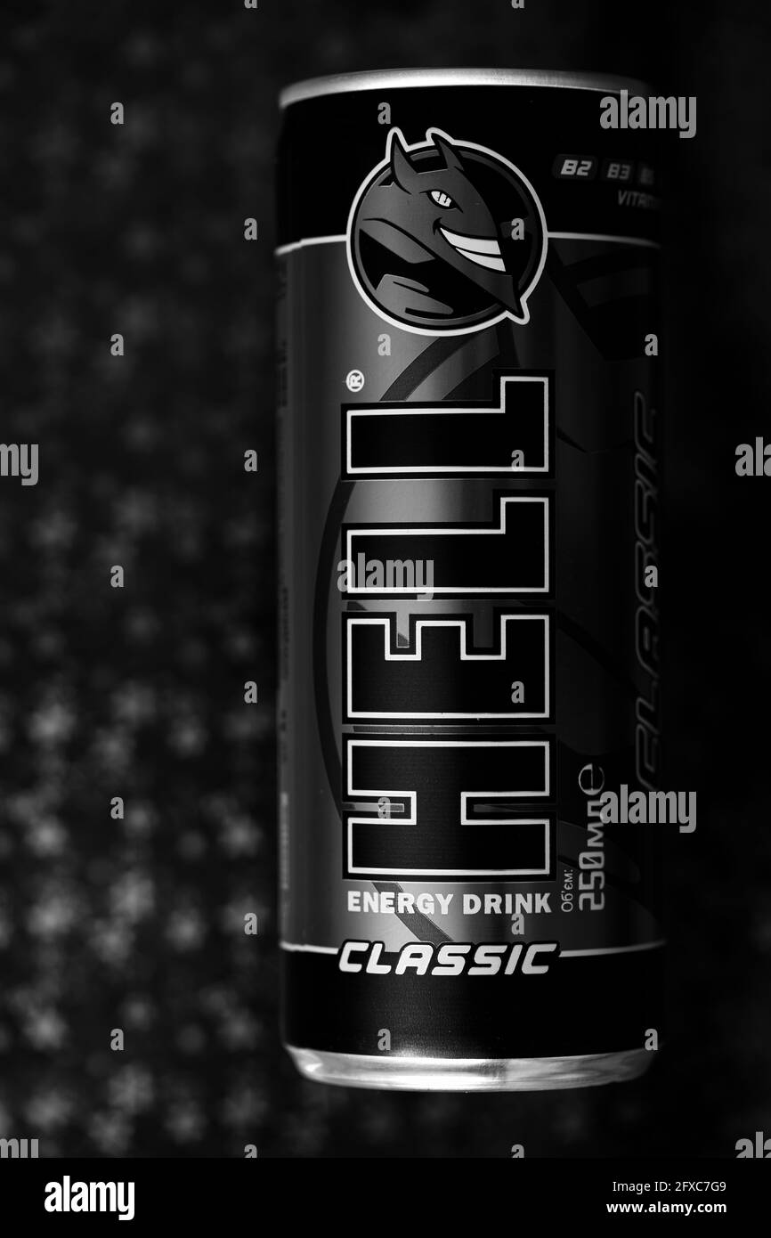 Hell energy drink Black and White Stock Photos & Images Alamy
