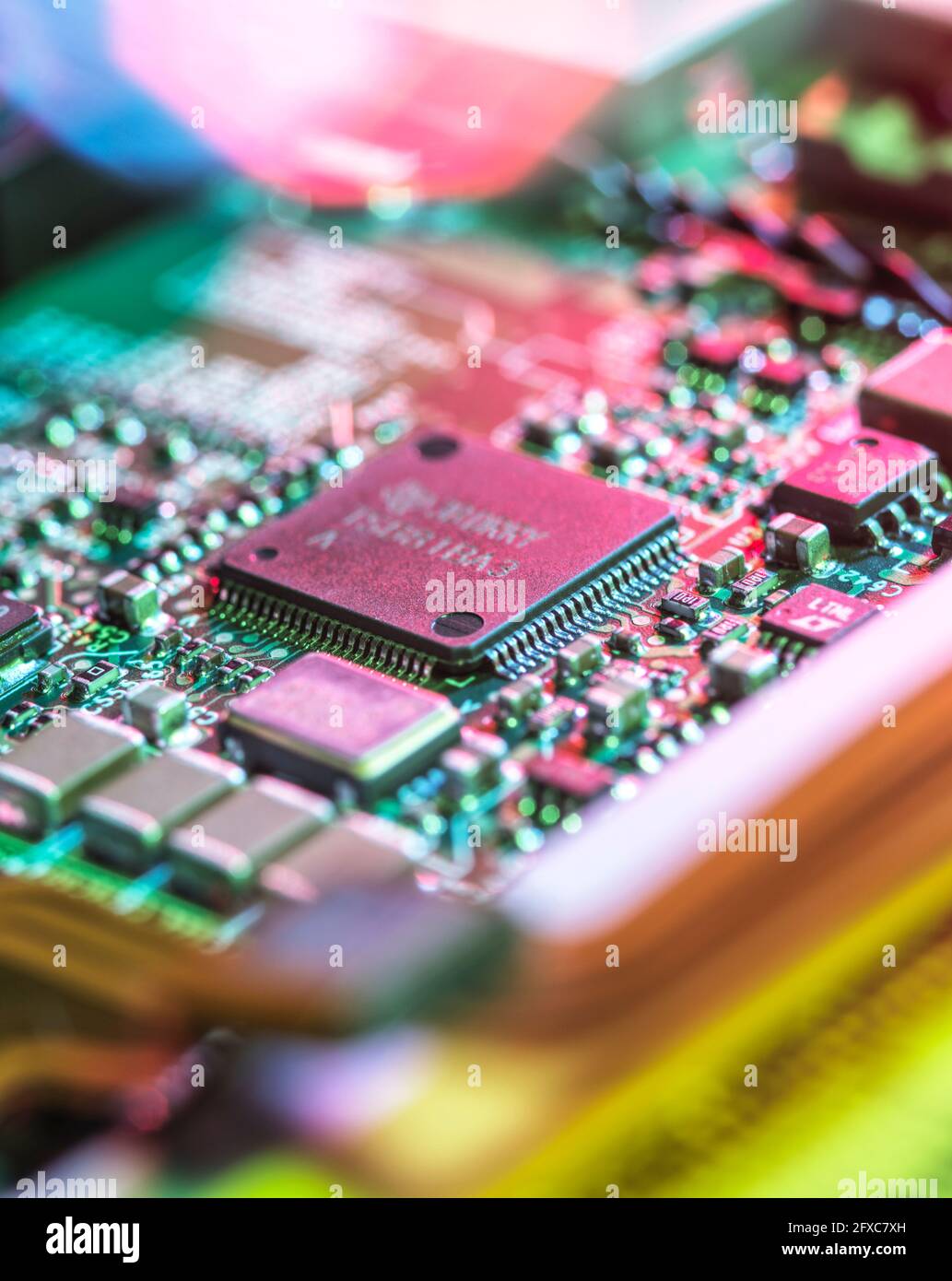 Interior of computer hardware Stock Photo Alamy