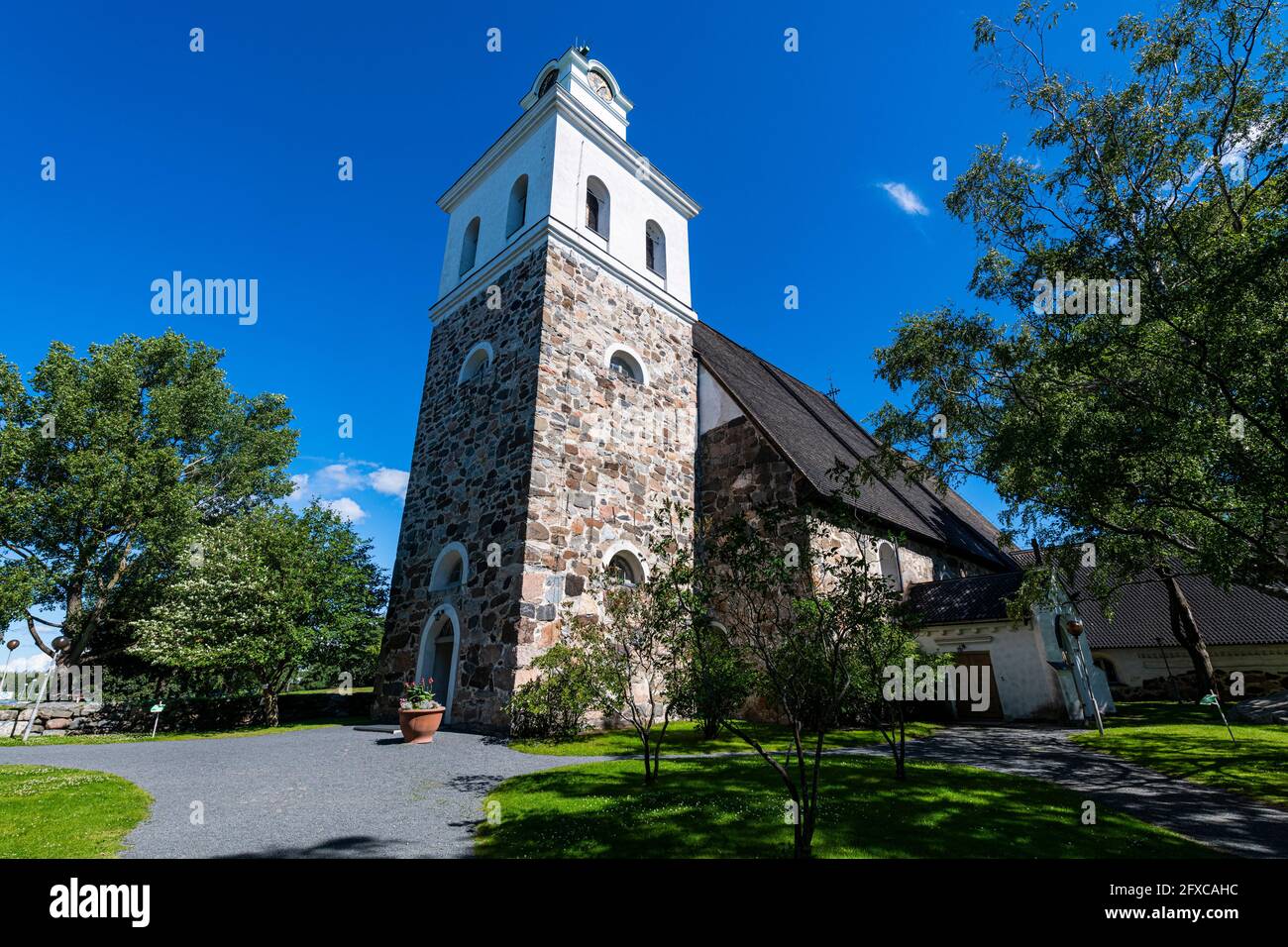 Finland, Rauma, Church of the Holy Cross in Old Rauma Stock Photo