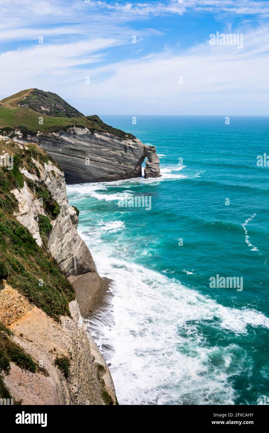 New Zealand, South Island, Cliffs of Cape Farewell Stock Photo - Alamy
