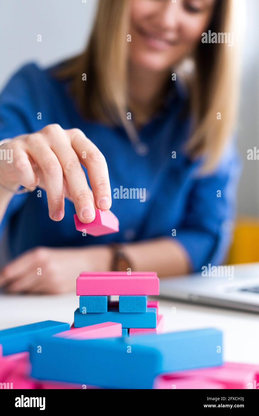 Building jenga blocks hi-res stock photography and images - Alamy