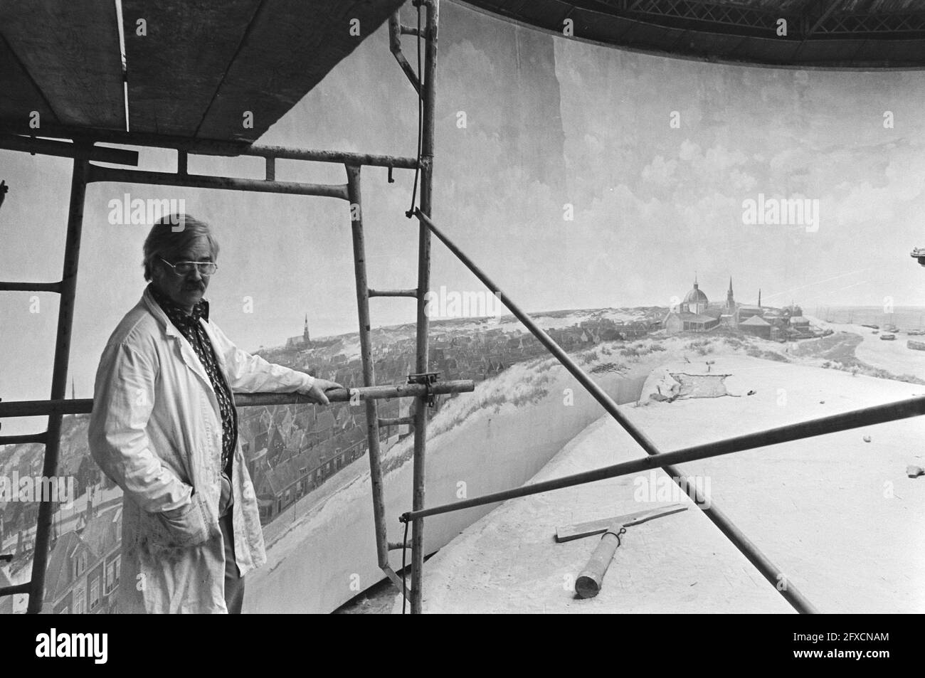 Panorama Mesdag in The Hague, 2 April 1976, The Netherlands, 20th century press agency photo, news to remember, documentary, historic photography 1945-1990, visual stories, human history of the Twentieth Century, capturing moments in time Stock Photo