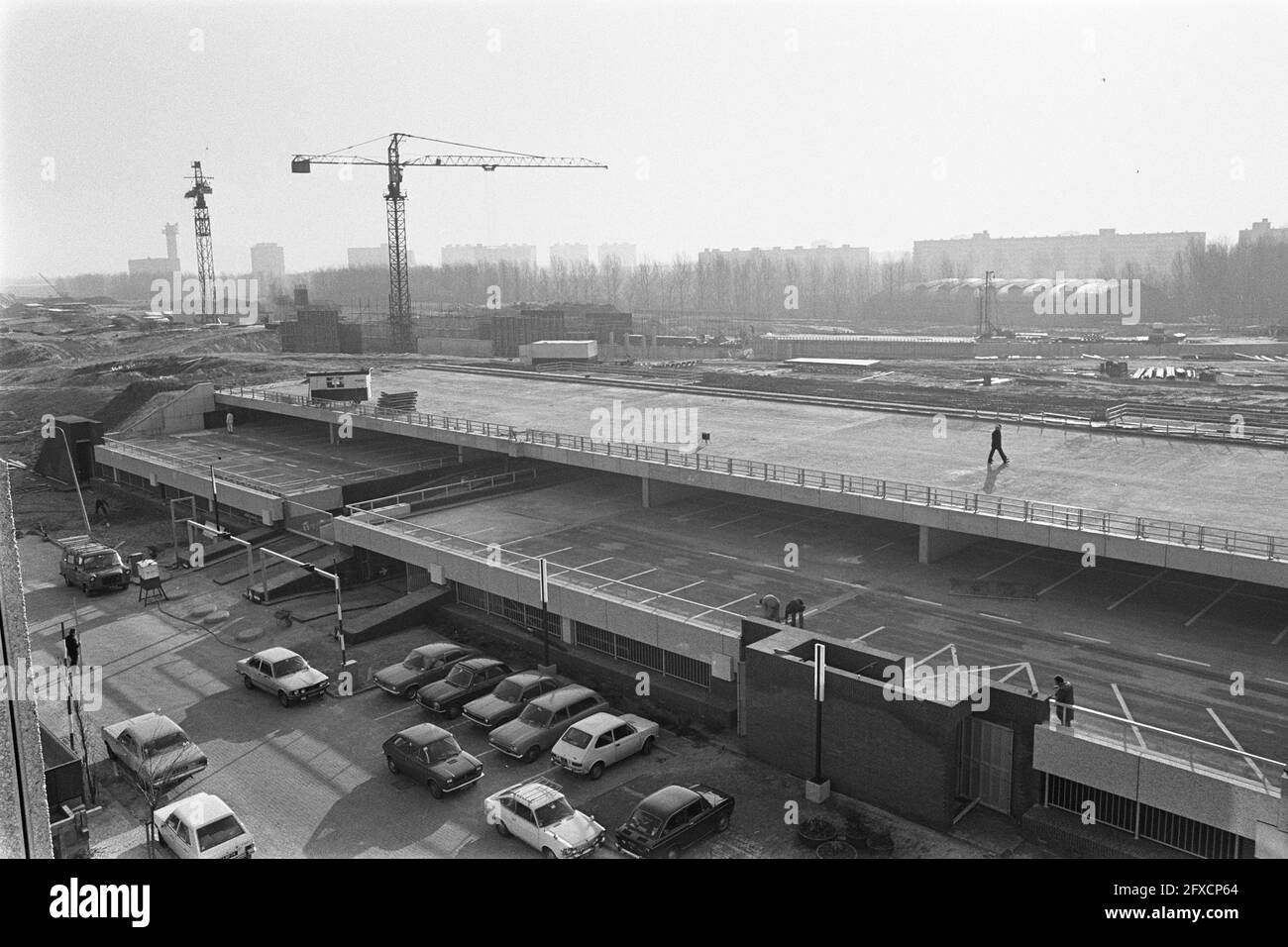 Parking garage under ring road south hires stock photography and