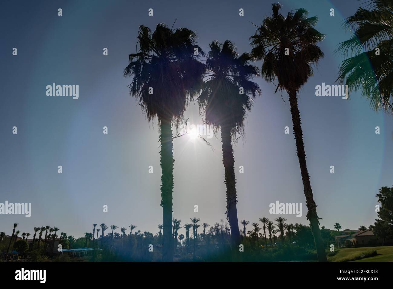 Scenic Palm Desert vista, Southern California Stock Photo