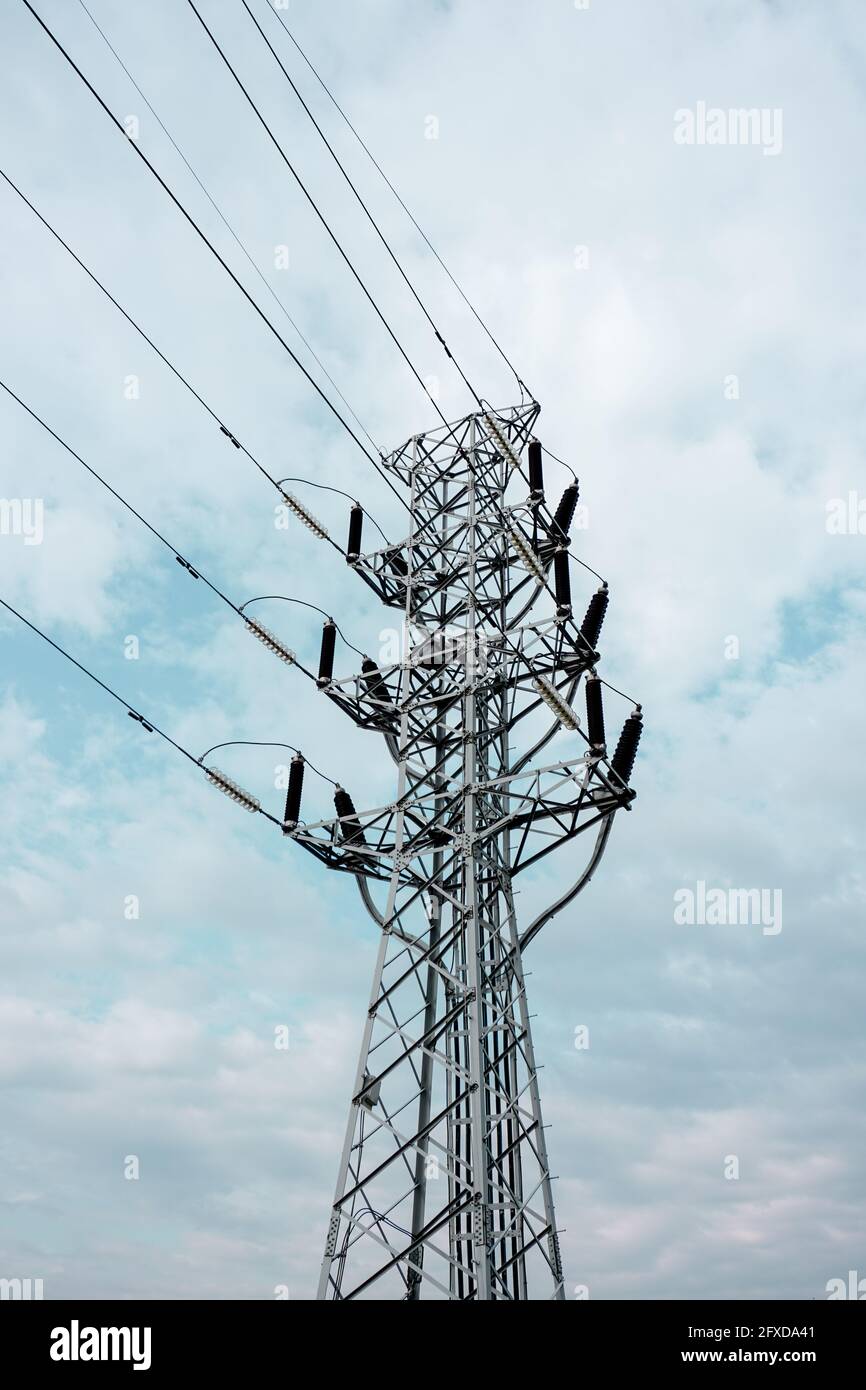 electricity power transmission tower, infrastructure