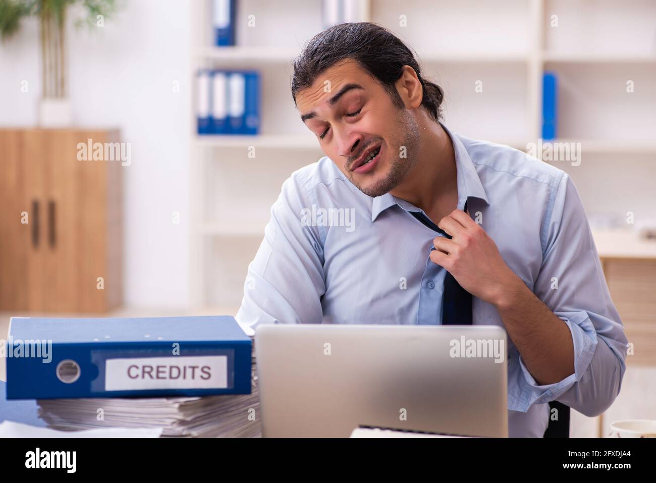 Stressed sweaty tired business hi-res stock photography and images - Alamy