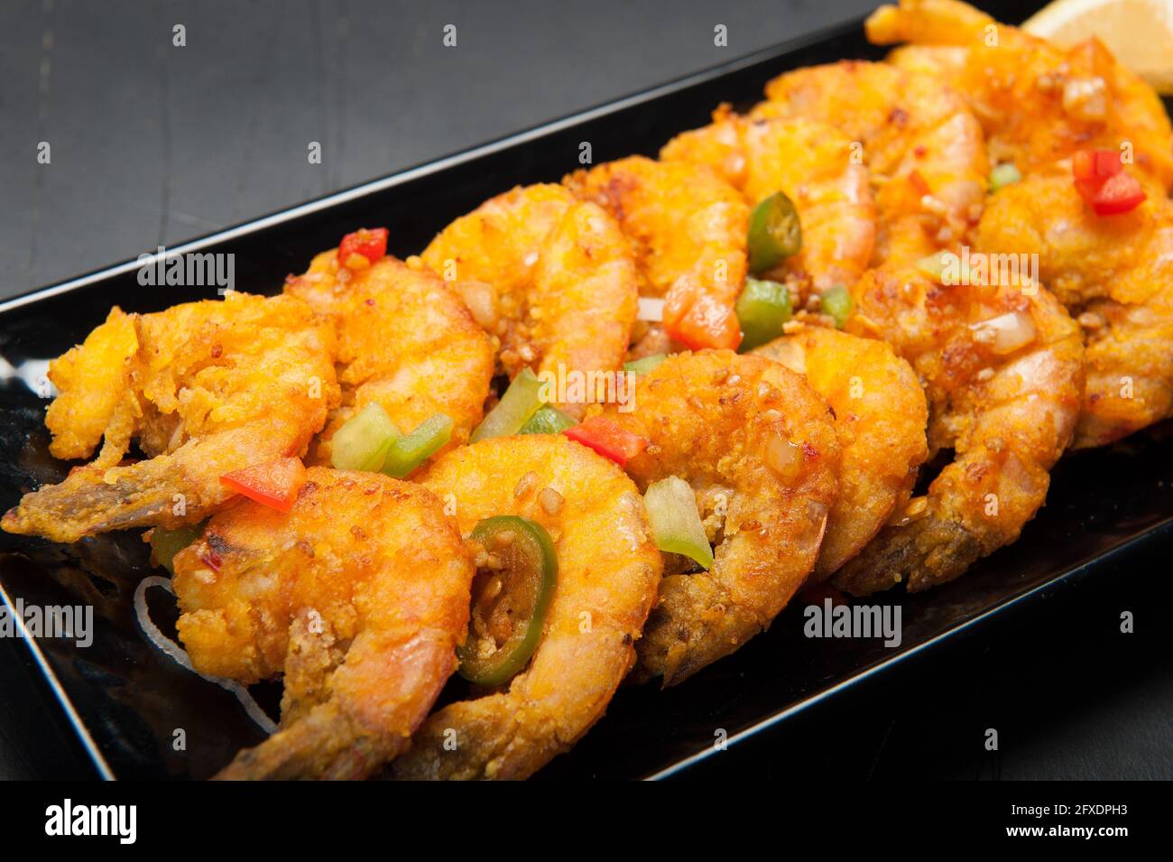 Deep fried tempura shrimp at a Korean restaurant Stock Photo Alamy