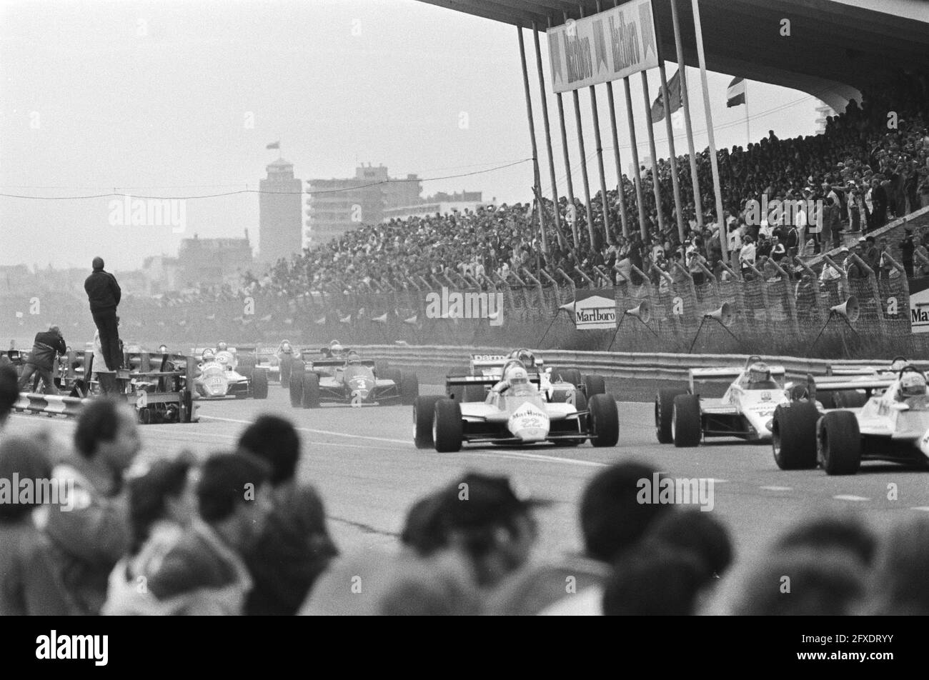 Start of 1982 Dutch Grand Prix Stock Photo Alamy