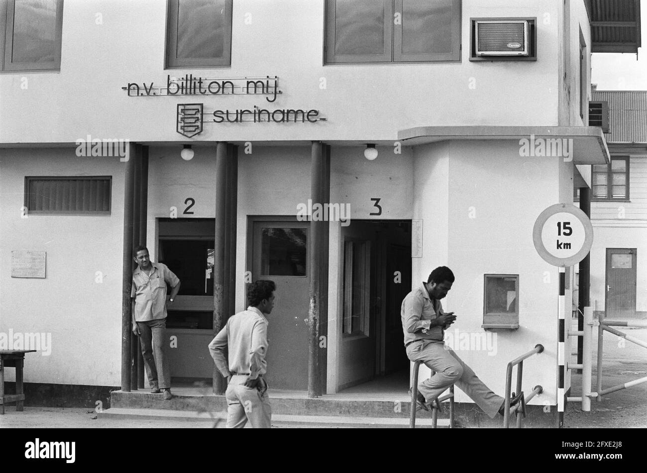 Suriname Companies Bauxite Company Billiton Entrance To Bauxite Excavations April 1 1975 Companies The Netherlands th Century Press Agency Photo News To Remember Documentary Historic Photography 1945 1990 Visual Stories Human History Of