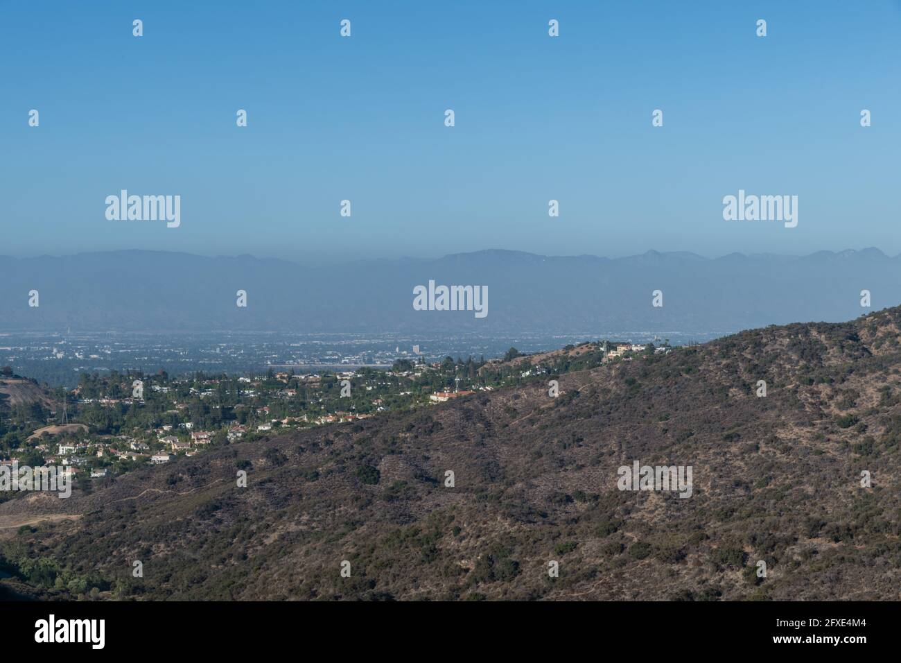 Scenic Santa Monica mountains and San