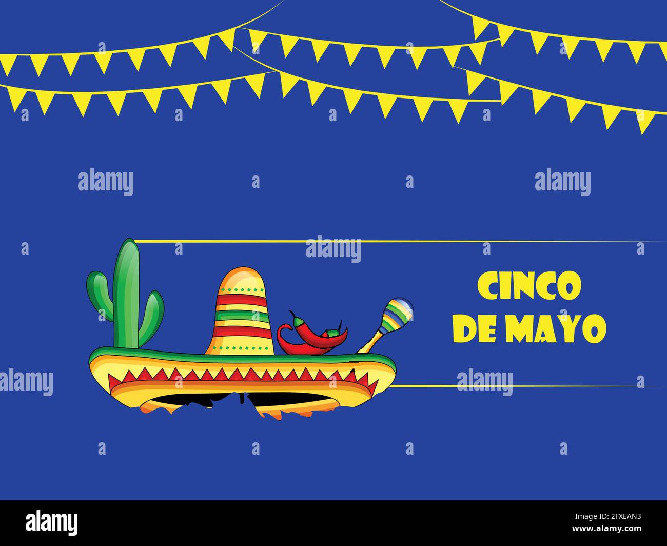 Cinco De Mayo background Stock Vector