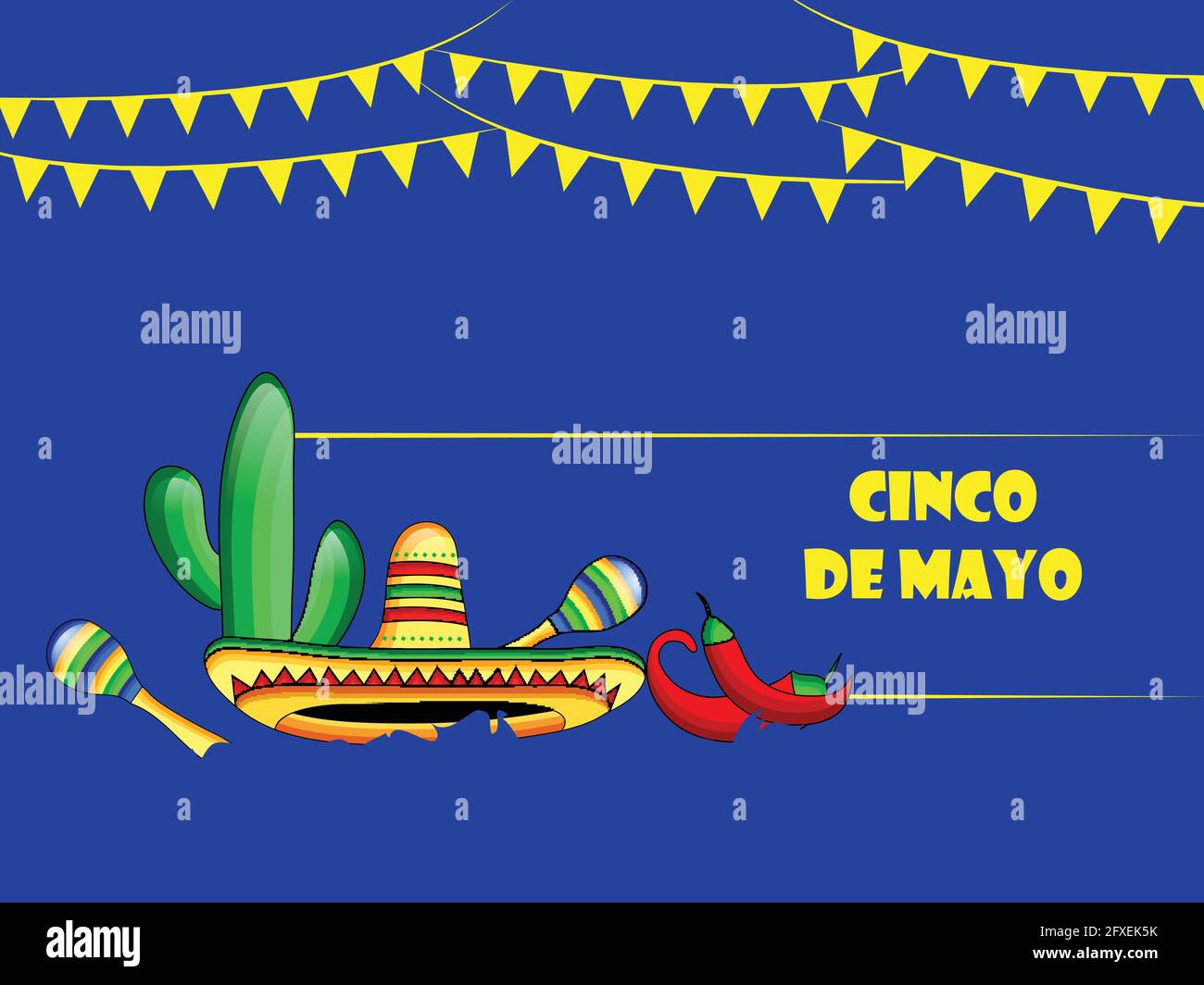 Cinco De Mayo background Stock Vector