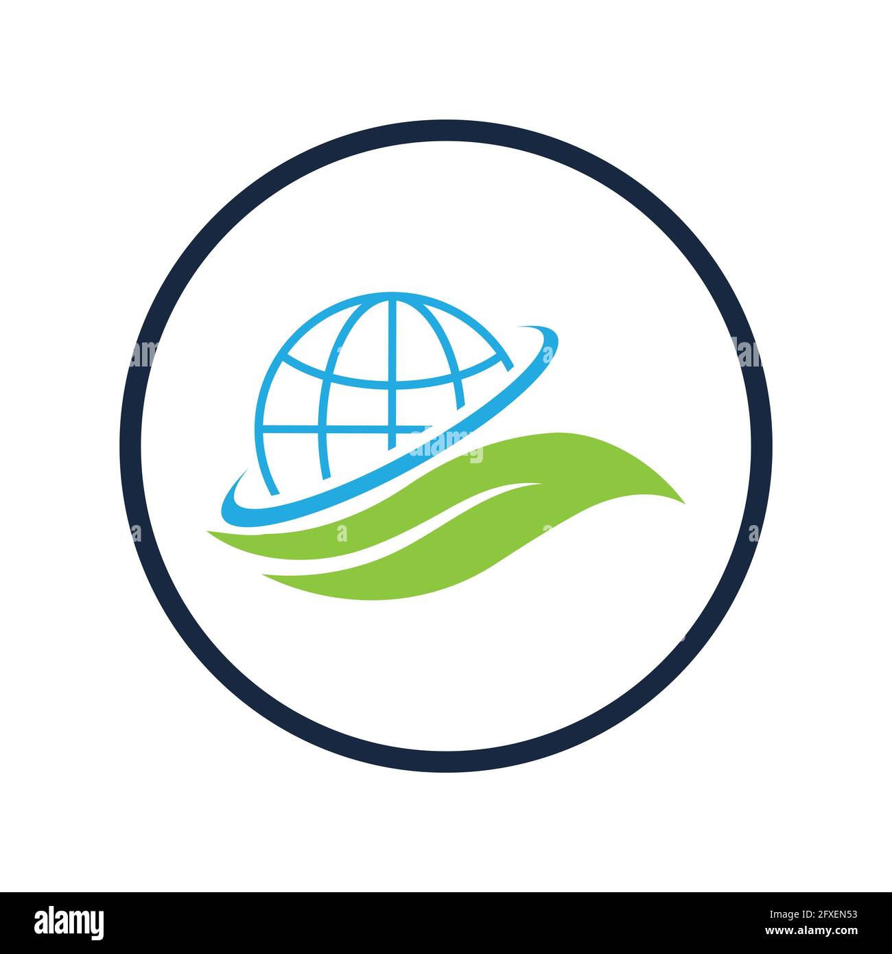 happy earth day logo illustration design template Stock Vector Image ...