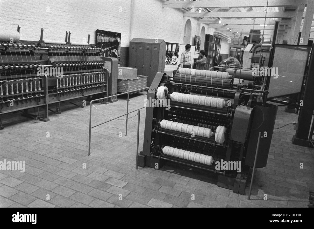 [Textielmuseum Tilburg] Interior, March 18, 1986, museums, weaving mills, The Netherlands, 20th century press agency photo, news to remember, documentary, historic photography 1945-1990, visual stories, human history of the Twentieth Century, capturing moments in time Stock Photo