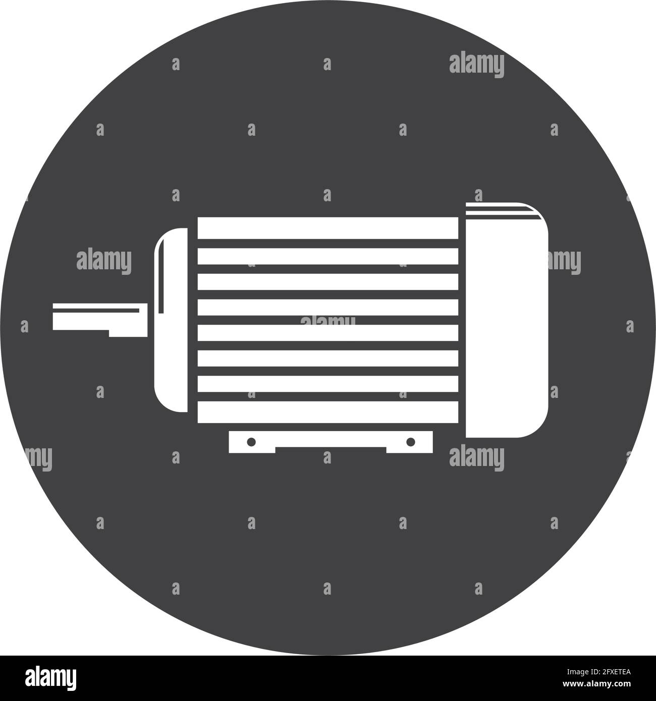 Stator of an electrical motor Stock Vector Images - Alamy