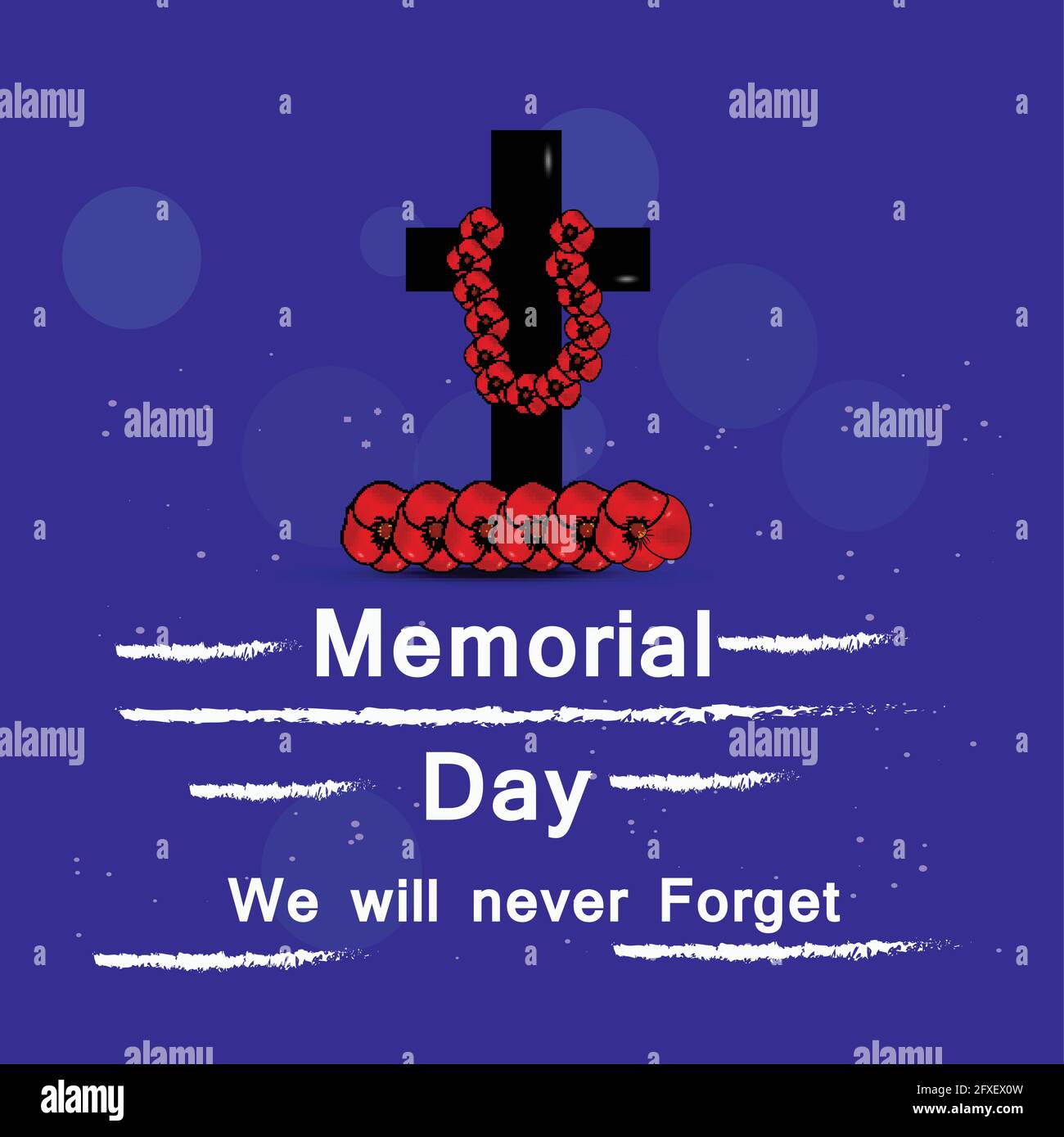 USA Memorial Day background Stock Vector