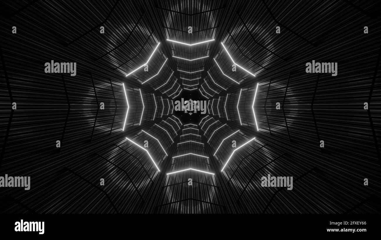 3D rendering of a futuristic background with geometric shapes and black ...