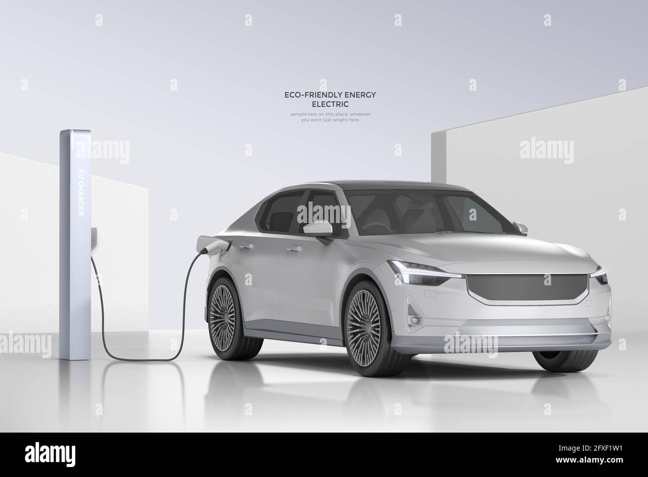 Green Energy Electric Vehicle Charging Stock Photo - Alamy