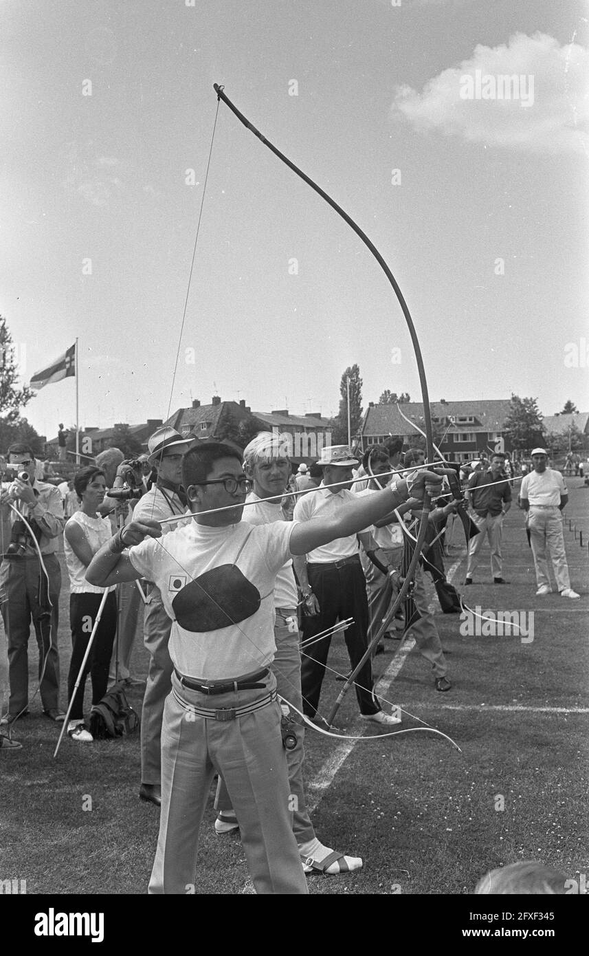 Training World Archery Championships. The Japanese Junji Miayata, July