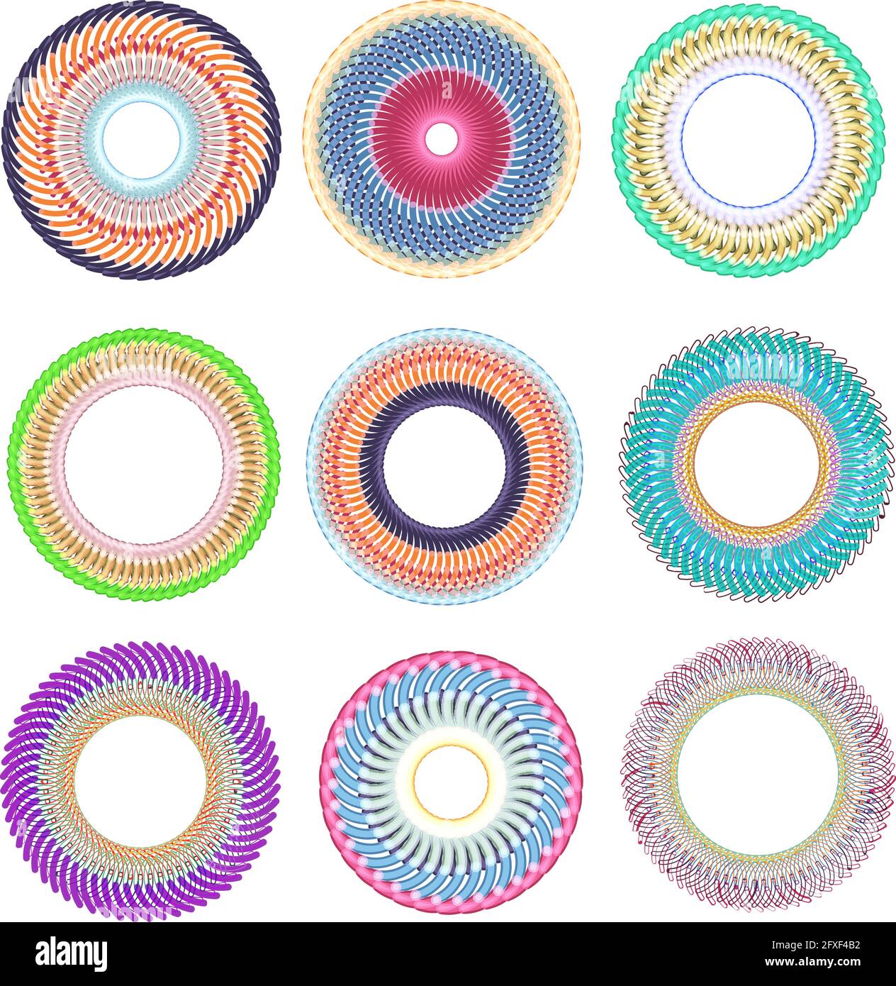 Calligraphic decorative elements for creative design tasks Stock Vector