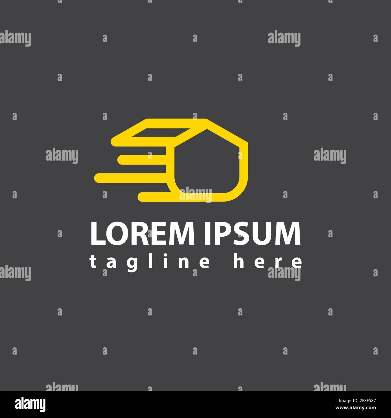nice and simple log woods cabin logo design vector illustration Stock Vector